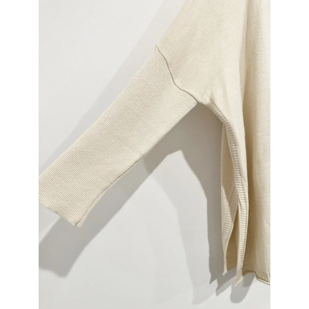 Mersea Catalina Crew Neck Traveler Sweater‎ in Sand Size 0S
